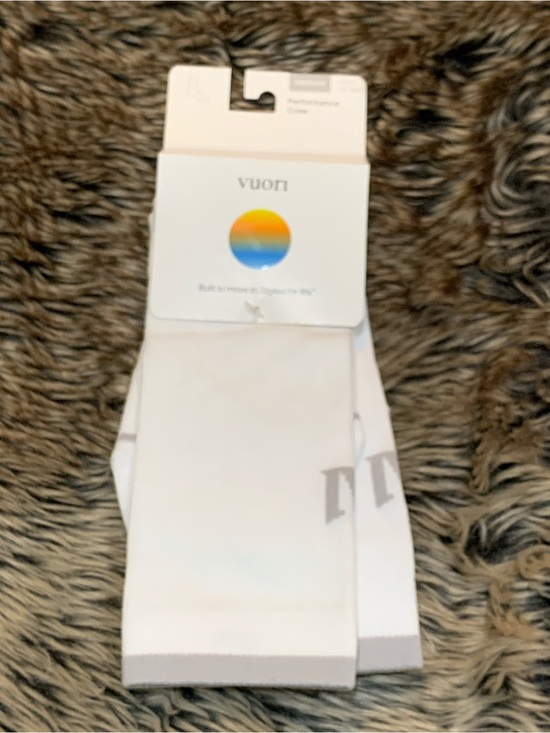 Vuori Accessories - Vuori Performance Crew Sock M 6-8.5 W 8-10.5 White